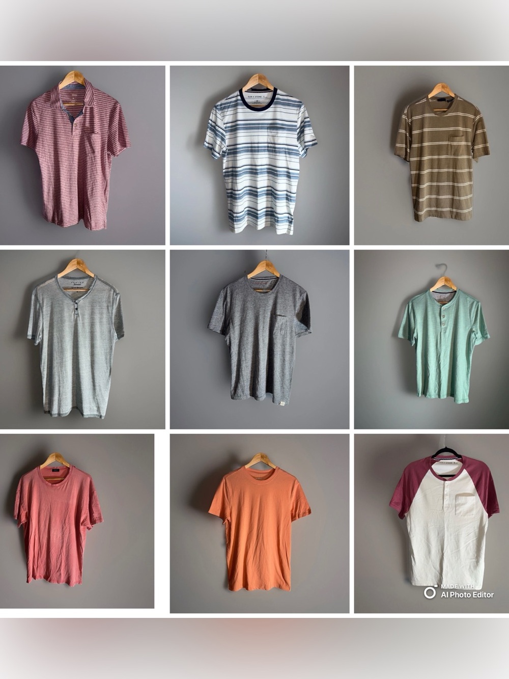 Men’s T-Shirts Bundle Lucky Brand, Repreve, Weatherproof, Sun+Stone, Sonoma Lots